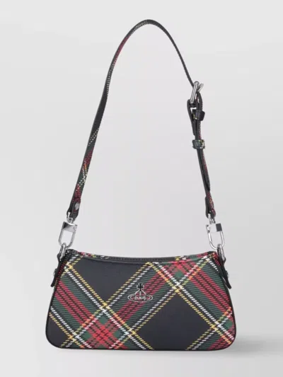 Vivienne Westwood Shoulder Bag With Adjustable Strap And Metal Hardware