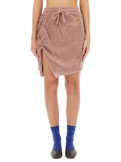 VIVIENNE WESTWOOD VIVIENNE WESTWOOD "SIDE PANTHER" MINI SKIRT