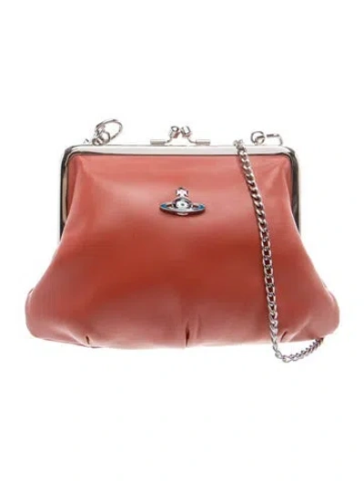Pre-owned Vivienne Westwood Signature Clutch W/ Tags In Orange