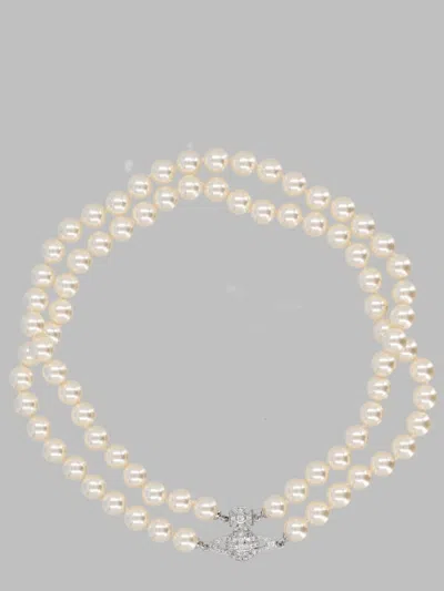 Vivienne Westwood Signature Orb Pendant Necklace In Silver
