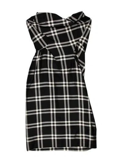 Pre-owned Vivienne Westwood Silk Mini Dress W/ Tags In Black/white