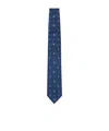 Vivienne Westwood Navy Silk Tie In Blue