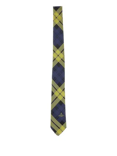 Vivienne Westwood Silk Tie In Yellow