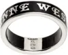 Vivienne Westwood Silver & Black Conduit Street Ring In 221-01p107-p107im