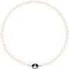 Vivienne Westwood Silver & Black Loelia Necklace In Ss22-p145