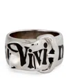 Vivienne Westwood Silver Belt Ring In Silver