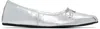 Vivienne Westwood Silver Brigitte Ballerina Flats