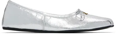 Vivienne Westwood Silver Brigitte Ballerina Flats