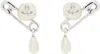 Vivienne Westwood Silver Claude Small Stud Earrings In Ss25-p103