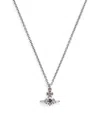 Vivienne Westwood Silver Crystal-embellished Ofelia Necklace In Metallic