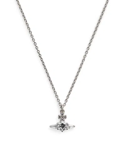Vivienne Westwood Silver Crystal-embellished Ofelia Necklace In Metallic