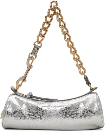 Vivienne Westwood Silver Cylinder Cindy Bag In Q401 Silver