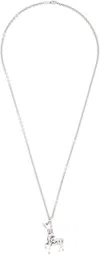 VIVIENNE WESTWOOD SILVER DELTA PENDANT NECKLACE