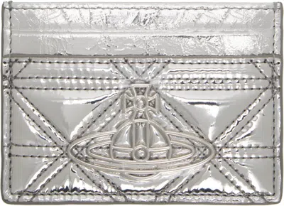 Vivienne Westwood Silver Flat Card Holder In Ss25-q401