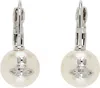 Vivienne Westwood Silver Gia Drop Earrings In P103 Platinum/crea
