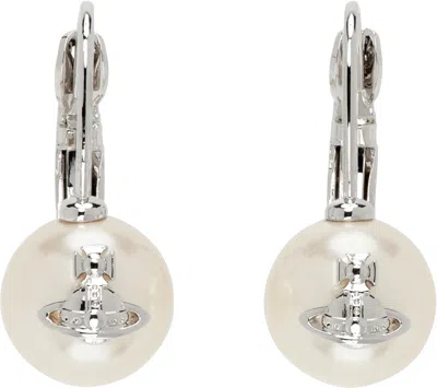 Vivienne Westwood Silver Gia Drop Earrings In Ss22-p103