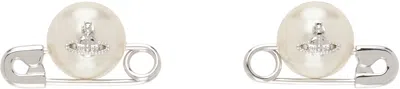 Vivienne Westwood Silver Jordan Earrings In P154 Platinum/pear