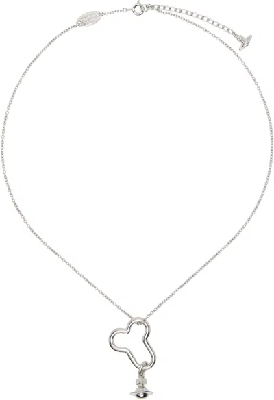 Vivienne Westwood Silver Karla Pendant Necklace In Ss25-p019