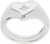 Vivienne Westwood Silver Marybelle Ring In Rhodium (925)