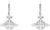 Vivienne Westwood Silver Mayfair Small Orb Earrings In Aw24-w110