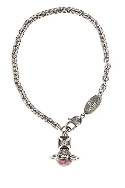 Vivienne Westwood Silver Metal Capucine Bracelet In Metallic