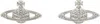 Vivienne Westwood Logo Cufflinks In W133 Platinum / Crys