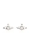 Vivienne Westwood Silver Mini Bas Relief Earrings In Metallic