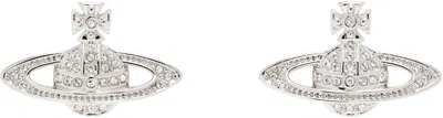 Vivienne Westwood Silver Mini Bas Relief Earrings In Metallic