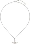 VIVIENNE WESTWOOD SILVER MINI BAS RELIEF PENDANT NECKLACE