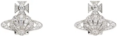 Vivienne Westwood Silver Natalina Earrings In Platinum