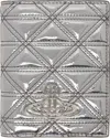 Vivienne Westwood Silver Quilted Passport Holder In Ss25-q401