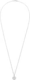 Vivienne Westwood Silver Richmond Pendant Necklace In Rhodium