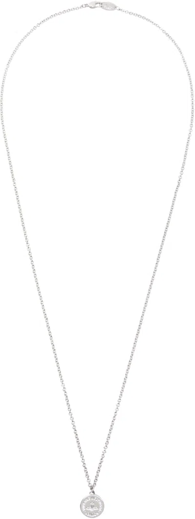 Vivienne Westwood Silver Richmond Pendant Necklace In Rhodium