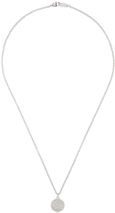 Vivienne Westwood Silver Richmond Pendant Necklace In Rhodium