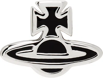 Vivienne Westwood Silver Romina Single Stud Earring In 221-02p166-p166sm