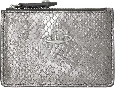 Vivienne Westwood Silver Slim Lg Card Holder