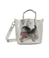 Vivienne Westwood Silver Small Studio Shopper Tote In Gray/puppy