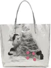 Vivienne Westwood Silver Studio Shopper Tote In Ss25-p302
