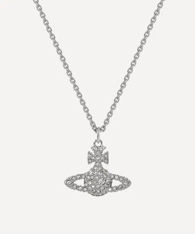 VIVIENNE WESTWOOD VIVIENNE WESTWOOD SILVER-TONE GRACE BAS RELIEF PENDANT NECKLACE