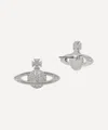 Vivienne Westwood Silver-tone Mini Bas Relief Stud Earrings In Metallic