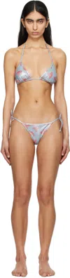 Vivienne Westwood Silver Triangle Bikini In P401 Grey