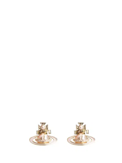 Vivienne Westwood Simonetta Bas Relief Earrings Jewelry Gold