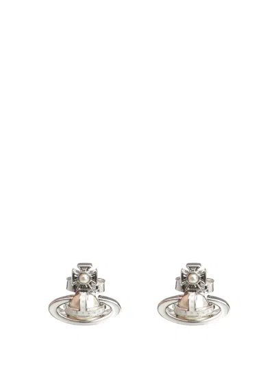 Vivienne Westwood Simonetta Bas Relief Earrings Jewelry Silver