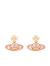 Vivienne Westwood Simonetta Bas Relief Earrings In Pink