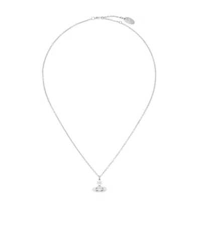Vivienne Westwood Simonetta Bas Relief Necklace In Silver