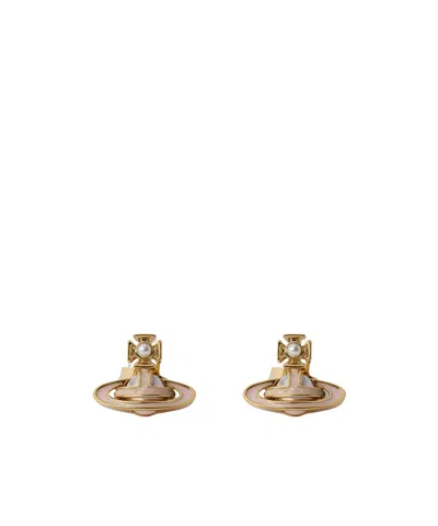 Vivienne Westwood Simonetta Bas Relief Stud Earrings In Pattern