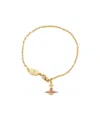 Vivienne Westwood "simonetta" Bracelet In Yellow