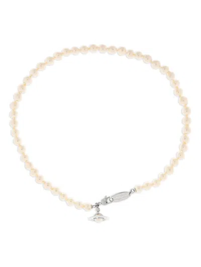 Vivienne Westwood Simonetta Pearl Necklace Accessories In Neutral