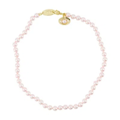 Vivienne Westwood Simonetta Pearl Necklace In Gold