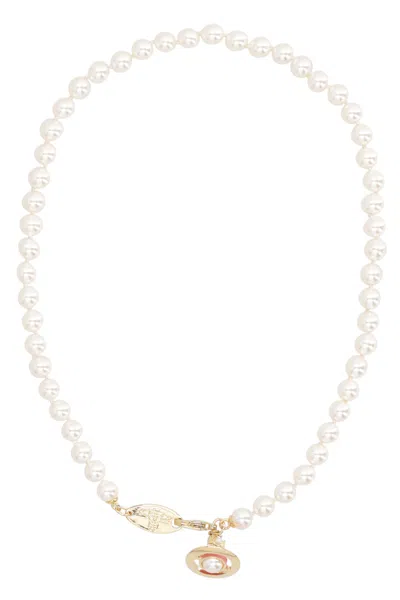 Vivienne Westwood Simonetta Pearls Necklace In White